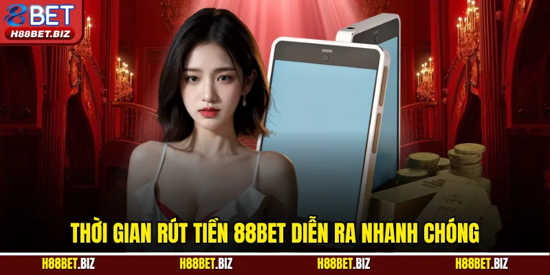 Thời gian rút tiền 88BET diễn ra nhanh chóng